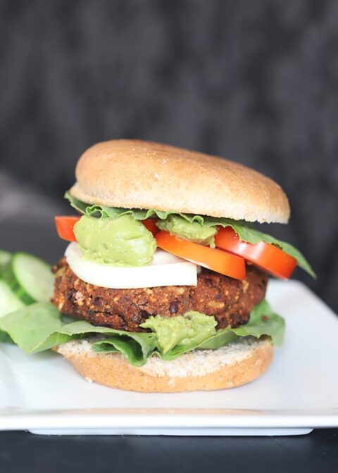 The ultimate grillable plant-based veggie burger - A Little Nutrition
